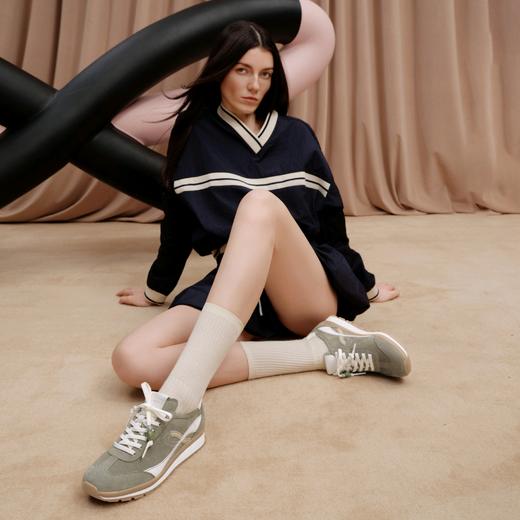 【云粉节】【思加图】BF楼思加图2025秋季新款抹茶拿铁阿甘鞋德训鞋运动休闲鞋女鞋EHR21吊牌价1390 商品图4