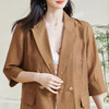 米思阳2026春季新款时尚天丝七分袖外套薄款通勤宽松上衣女0808 商品缩略图4
