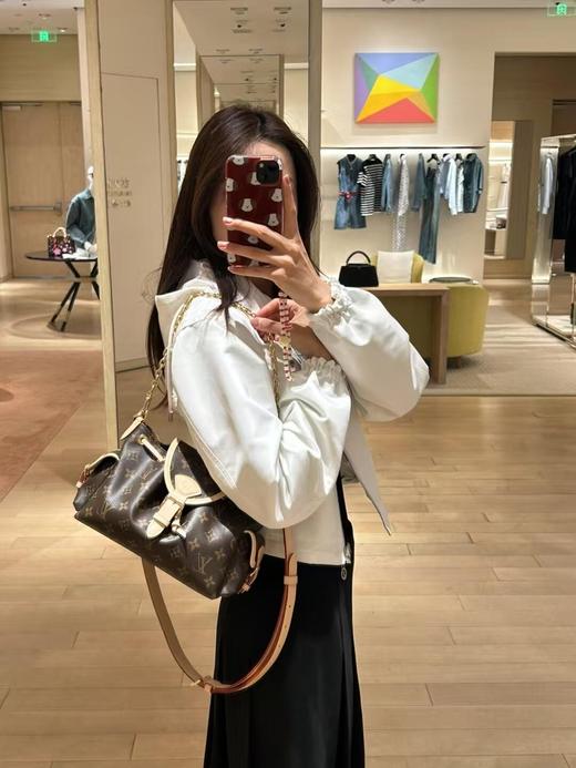 驴家 ODYSSEE 经典老花可调节可拆卸肩带 涂层帆布 单肩包 女款 棕色(JPH) 商品图9