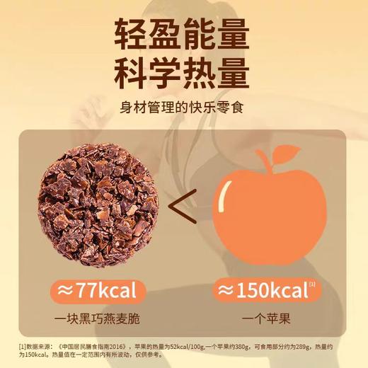 【糕酥精选】喜山好物黑巧燕麦脆 零食界减脂 “网红新宠” 满口酥脆 浓香馥郁 商品图5