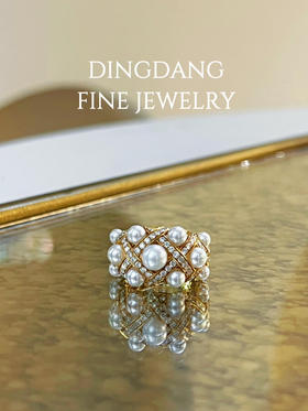 极光akoya珍珠  D1.06钻石戒指