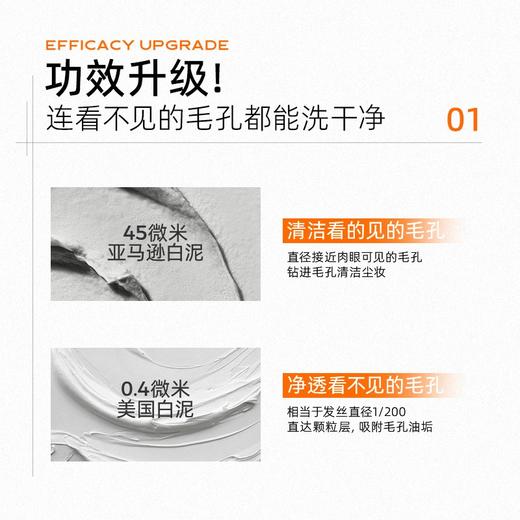 【自营】 C咖 氨基酸白泥清透净肤双管洁面乳 80g 商品图4