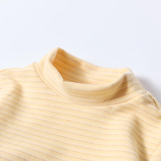 笛莎Deesha 童装女童T恤2025冬新款女童甜美条纹半高领打底T恤 商品图3