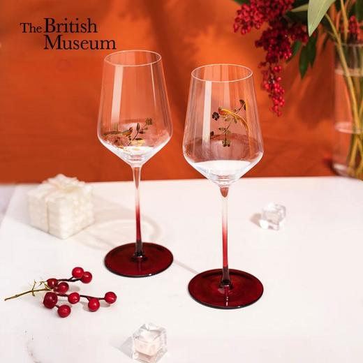 大英博物馆东方梦境系列双鹊传喜红酒对杯礼盒 商品图0