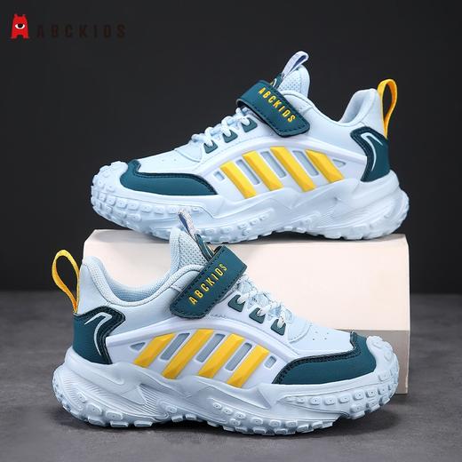 Abckids男童运动鞋新款中大童皮面防水儿童跑步鞋软底女童学生休闲鞋28-38 商品图3