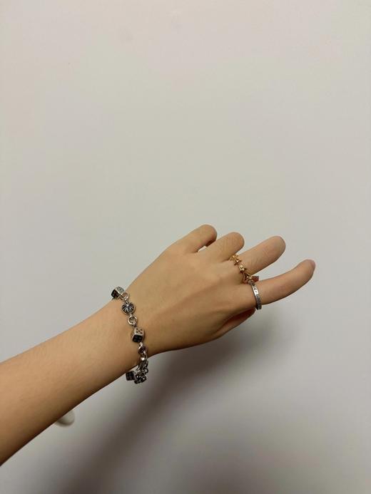 Chrome Hearts克罗心 十字花球筛子925银手链，骰子款是日本限定，超级难买(MM) 商品图7