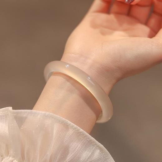【贺福安  白月光手镯集合】  冰透洁白  送礼必备 商品图3