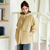 谜底连帽短风衣外套女2025秋季新款休闲宽松大口袋外套257ME7724 商品缩略图1