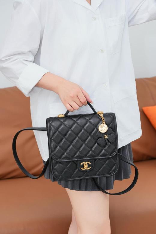 香奈儿 25B 四叶草系列双肩包 小号  （LZ） 商品图6