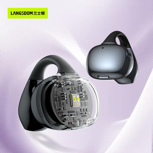 【为思礼】【前200名赠品牌冰袖】兰士顿耳夹式蓝牙耳机 时尚高颜值小巧 2025新款便捷开放式 不入耳运动跑步 无线气骨传导 商品图7