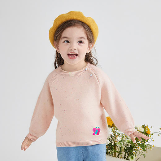 笛莎Deesha 童装女童毛衫2025冬新款女童可爱针织毛衫 商品图1