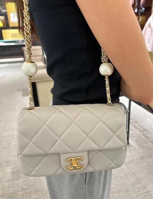 BT289 香奈儿 24S 珍珠方胖子斜挎包 淡灰色（BT*MM）7.22直播款 商品图1