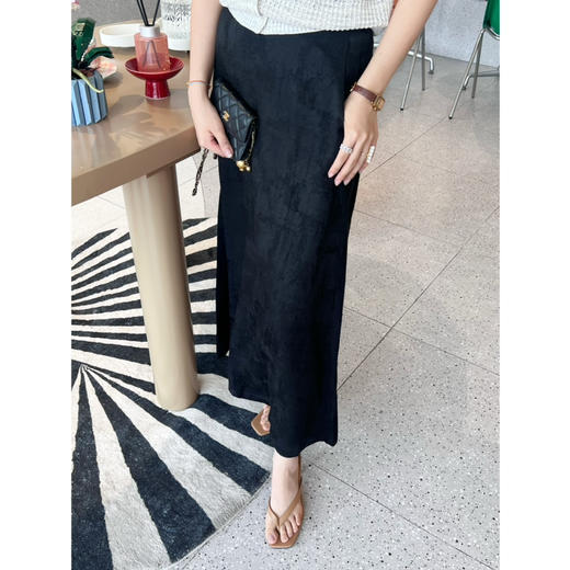 2507406   亚麻混纺 提花A字 长裙 国风气质 商品图11