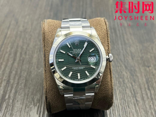 劳力士 VS日志41系列 光圈薄荷绿格子面 格纹盘 男士腕表 3235机 三珠带 表径41mm 商品图0