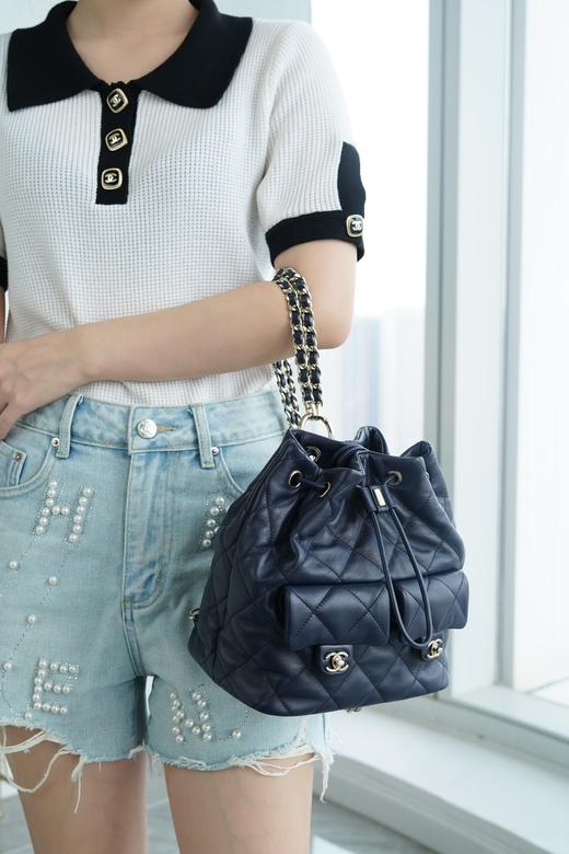 香奈儿-23B手工坊 双肩包 蓝色（LZ） 商品图2