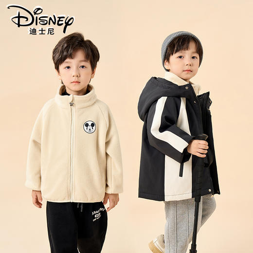 Disney/迪士尼XH儿童棉服外套男女童两件套连帽冲锋外套XME3SW510 商品图4