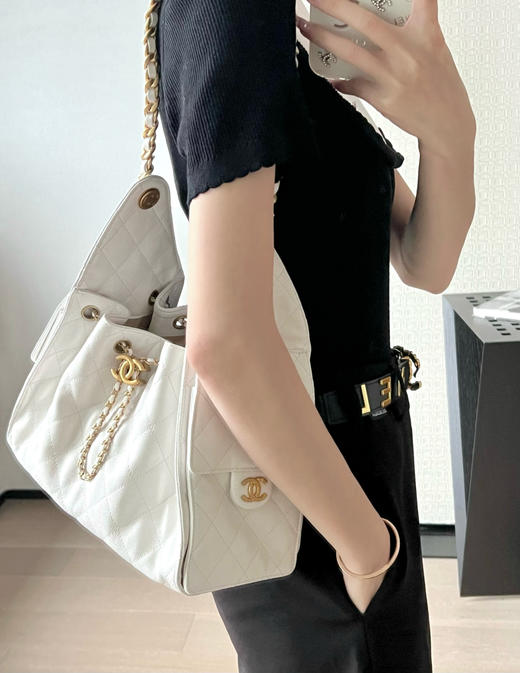 香奈儿 25Bag 嬉皮hobo小号白色（LZ） 商品图4