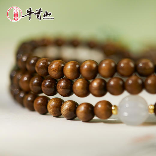 牛首山文创楠木手串搭配大漆葫芦国潮男女士情侣多圈手链节日礼物 商品图2