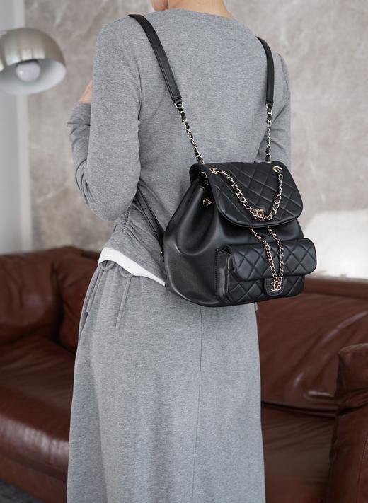 香奈儿 24新款Duma双肩包 黑色 大号（LZ） 商品图10