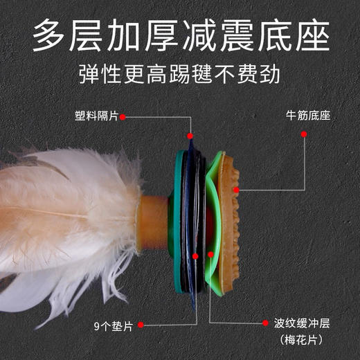 大白毽子运动专用儿童小学生成人比赛羽毛腱球 商品图1