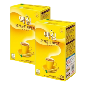 【拼团包邮】东西 麦馨摩卡咖啡 黄 100T*2【묶음택포】맥심 모카골드마일드커피믹스100T*2