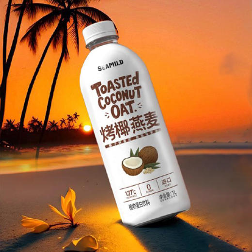 烤椰燕麦1L大瓶装植物蛋白饮料进口印尼椰子0反式脂肪酸 商品图2