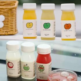 （包邮)韩国Tutti Frutti100％HPP天然果汁115ml*6瓶（多种口味）