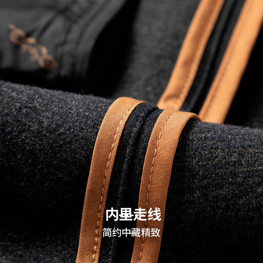 【含棉羊毛】圣得西男士商务休闲裤2025秋微弹百搭厚款直筒裤男款 商品图11