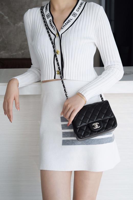 香奈儿 经典Classic Flap」经典口盖包 黑羊/牛银合集 方胖子斜挎包（LZ） 商品图8