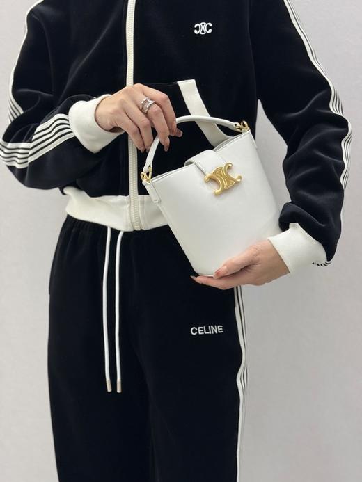 CELINE LOUIS 赛琳 迷你光滑牛皮革手提水桶包（LZ） 商品图9