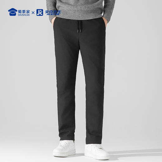 【五防石墨烯束脚鹅绒裤】休闲通勤羽绒长裤加厚保暖束口/直筒加绒裤KT407 商品图8