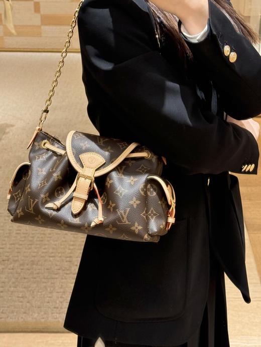 驴家 ODYSSEE 经典老花可调节可拆卸肩带 涂层帆布 单肩包 女款 棕色(JPH) 商品图3