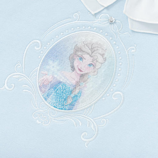 【艾莎IP】巴拉巴拉童装女童卫衣秋装款上衣绣花甜美翻领时尚舒适 商品图3