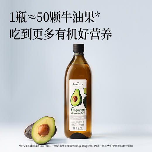 有机牛油果油1L  富含Omega9 0反式脂肪酸【基地直发】 商品图1