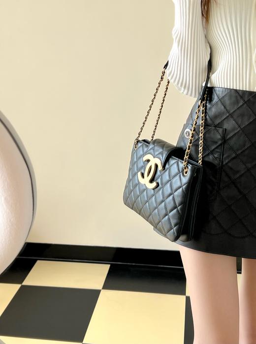 香奈儿  24C早春   大logo 横款购物袋  （LZ） 商品图2