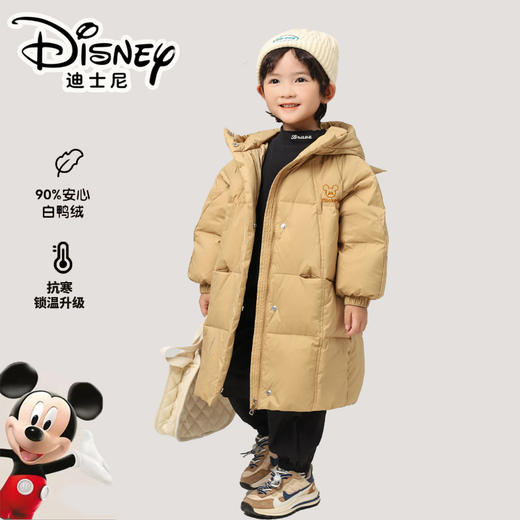 【限定小恶魔】Disney/黑钻系列迪士尼儿童羽绒服中长款冬季外套 商品图4