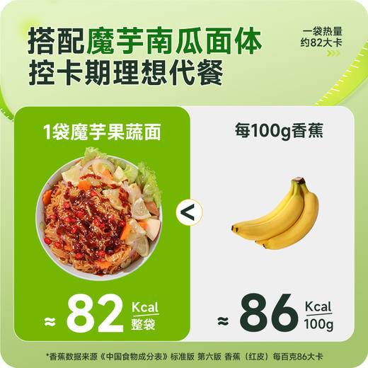 【39任选10件】魔芋果蔬凉面 果蔬辣酱味205g*1袋 商品图2