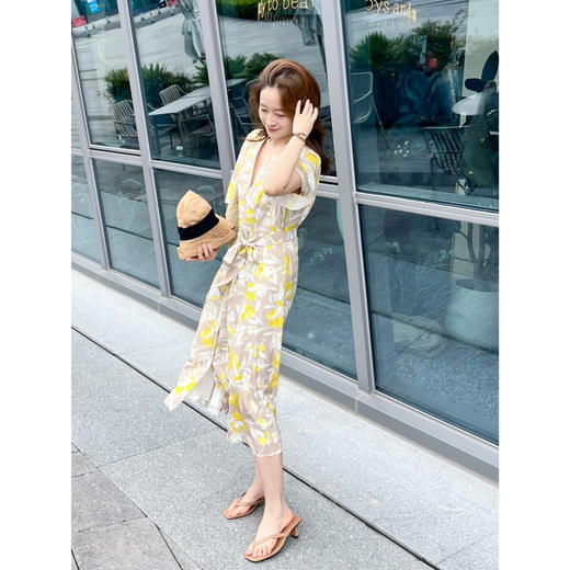 2507402    保姿 印花真丝 连衣裙 商品图4