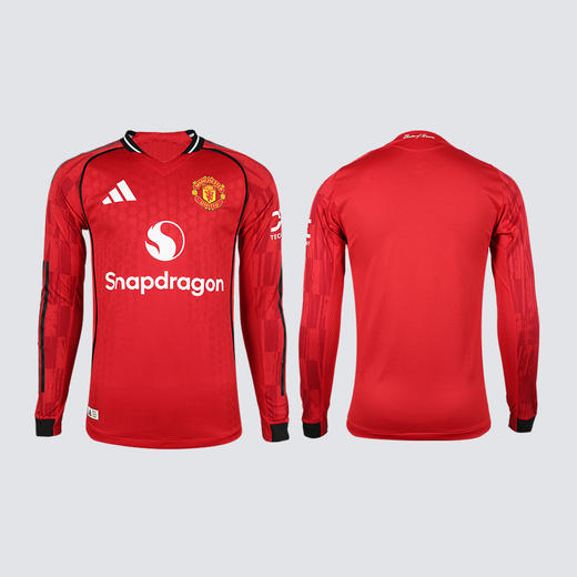 小李子ADIDAS阿迪达斯25/26赛季曼联球员版主场长袖球衣JP3022 商品图4