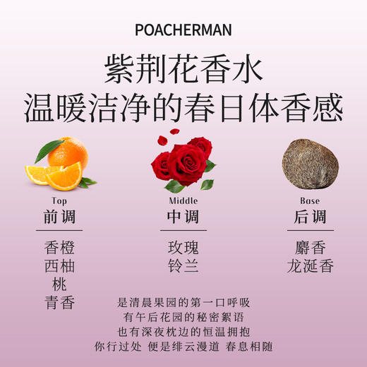 柏世曼131紫荆花香水 优雅花香调持久淡香EDP清新小众女士淡香氛 商品图3