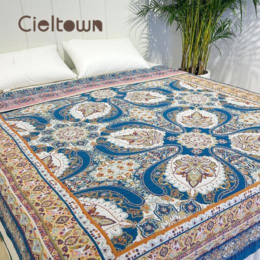 【爆款】Cieltown夏尔小镇&国朴纯棉纱布多功能毯佩斯利纯棉盖毯 商品图1