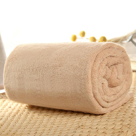 有机棉系列  棕白浴巾 商品图1