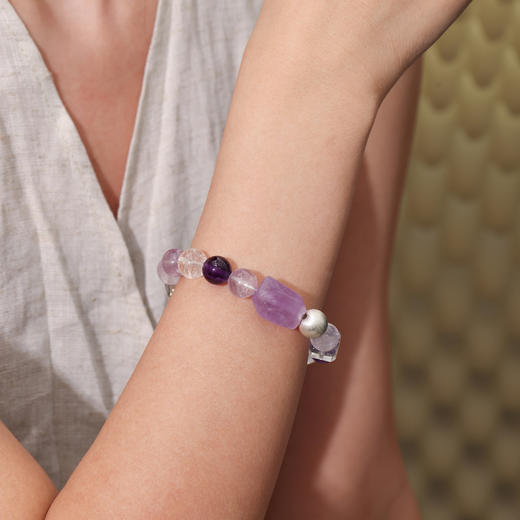 ARSIS｜晶石系列 灵气开运·紫水晶串珠手链 商品图1