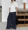 重磅推荐！按头安利   亚麻金丝条纹阔腿裤   意大利进口色织条纹   显瘦藏肉万能百搭 商品缩略图0