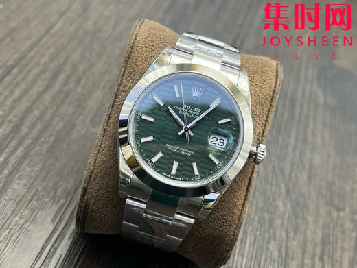 劳力士 VS日志41系列 光圈薄荷绿格子面 格纹盘 男士腕表 3235机 三珠带 表径41mm 商品图2