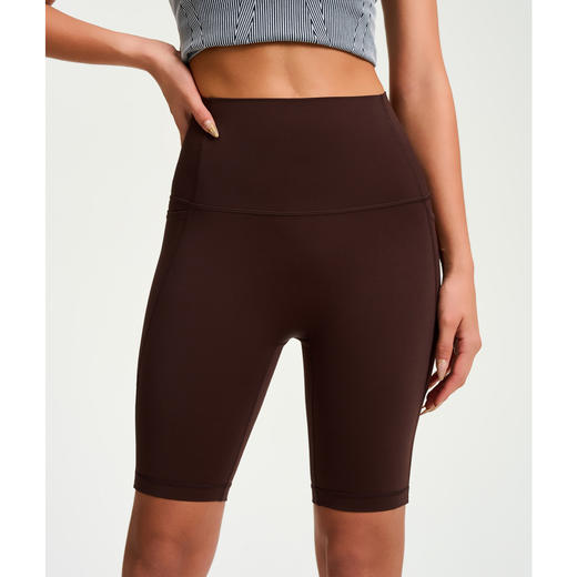 跃牌【安琪拉系列】裸感瑜伽短裤女提臀速干运动健身骑行裤紧身高腰五分瑜伽裤WFK-5012 商品图2