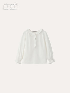 花边银线曲芽上衣