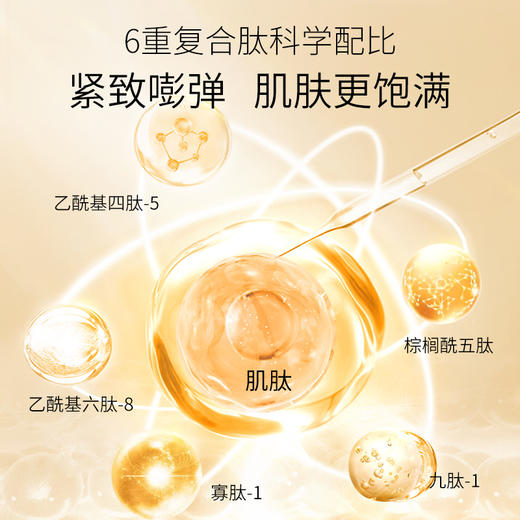 【年货节直降】美肤宝黄金多肽提拉舒纹/弹力紧致焕颜面霜50g 黄金爆水空气面霜面部紧致舒纹保湿滋润 商品图4