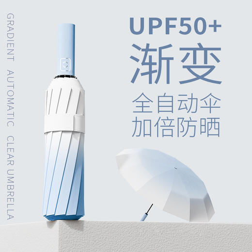 【迷失幻境，彩虹渐变高颜值防晒伞~】渐变太阳伞女 高级感高颜值雨伞 晴雨两用遮阳伞 户外大型伞 防紫外线 商品图7