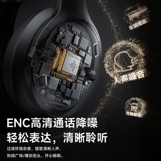倍思 Bass BH1 Lite 头戴式蓝牙耳机 商品图4